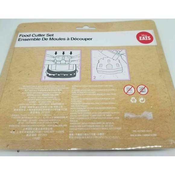 Disney Eats Princess Food Cutter Set castle seashell slipper baking disneyland - Picture 4 of 4